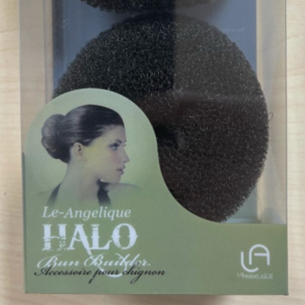 BRAND NEW hair bun halo builder - 2PK- black- le angelique- FREE SHIPPING